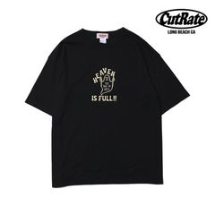 HEAVEN IS FULL LOGO DROPSHOULDER S/S T-SHIRT (BLACK) / ドロップショルダー プリントTシャツ