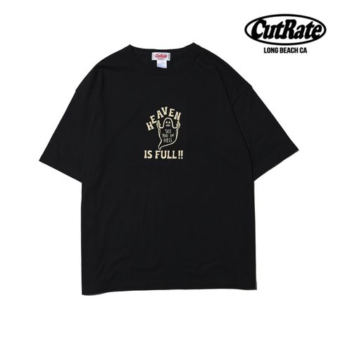 HEAVEN IS FULL LOGO DROPSHOULDER S/S T-SHIRT (BLACK) / ドロップショルダー プリントTシャツ