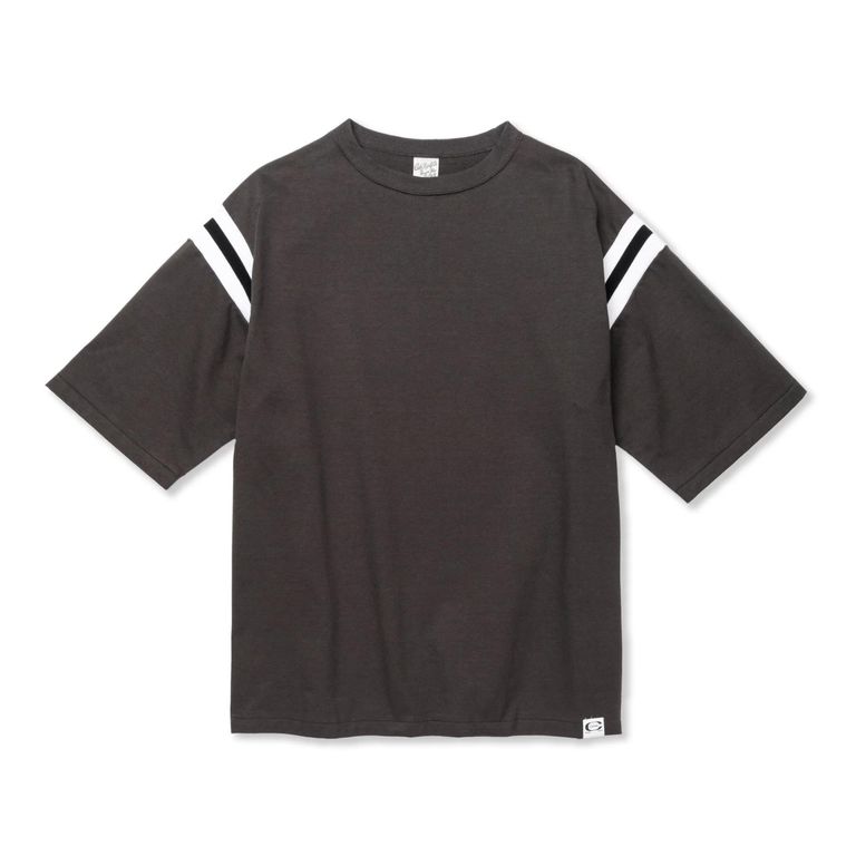 CALEE キャリー VINTAGE TYPE FOOT BALL TEE CALEE - VINTAGE TYPE FOOT BALL TEE (CHARCOAL) / ヴィンテージ