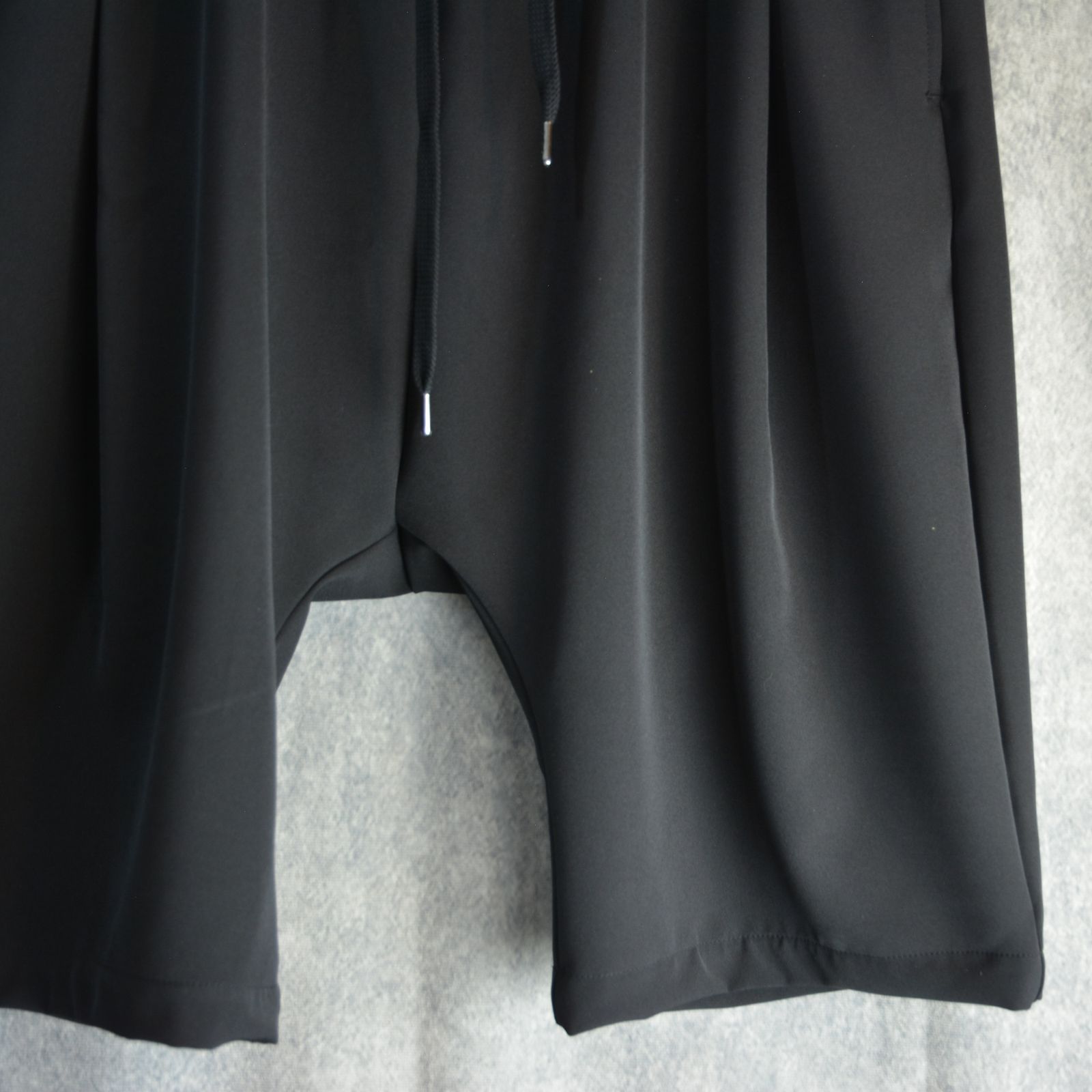 ポリエステルストレッチ イージショーツ (BLACK)