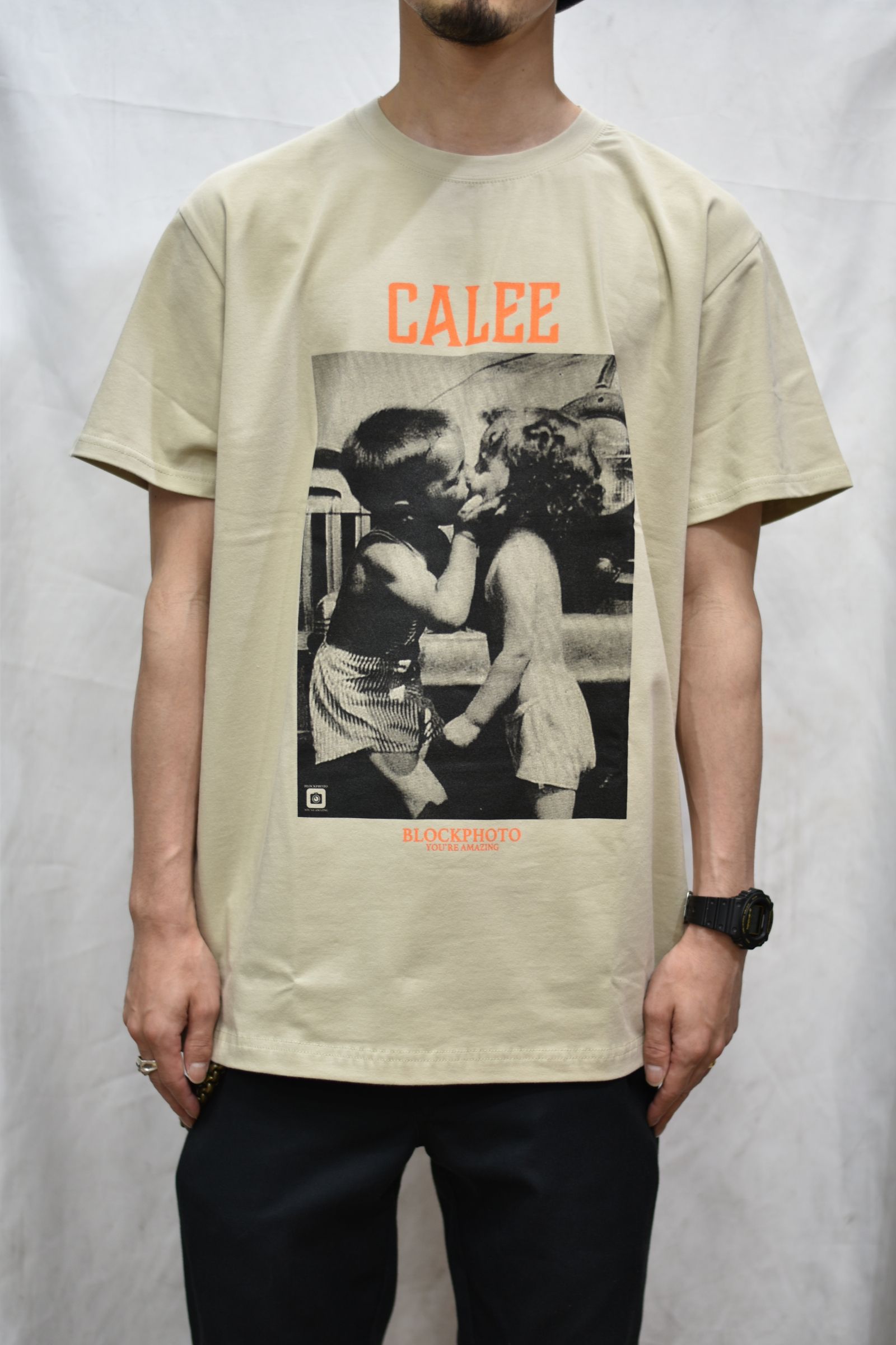 ×BPA THREAD CALL T-SHIRT (BEIGE)