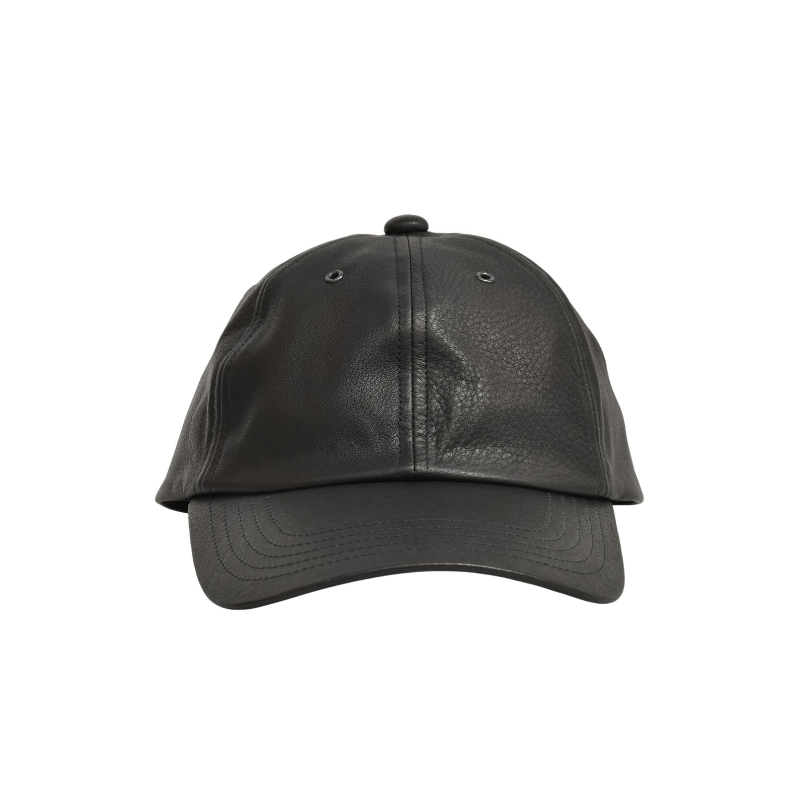 × ISAMU KATAYAMA BACKLASH｜B.B CAP （BLACK）｜ファニチャーレザー ベースボールキャップ｜HW-H14-786