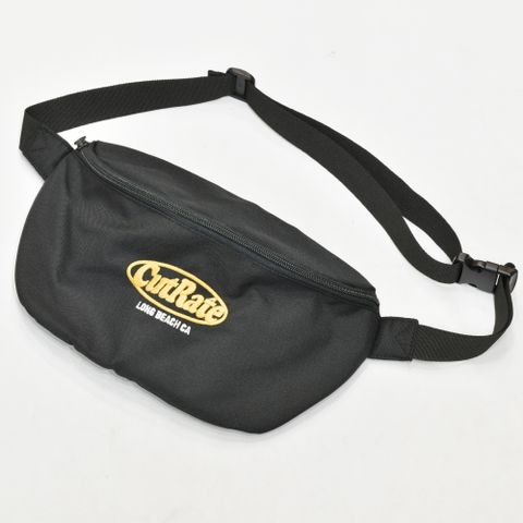 CUTRATE LOGO SLING BACKPACK  (BLACK/YELLOW)