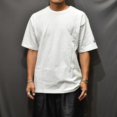 CHAMPION 7OZ ”chord” EMBROIDERY SHORT SLEEVE TEE (SILVER GRAY) / チャンピオン ロゴ刺繍 半袖Tシャツ