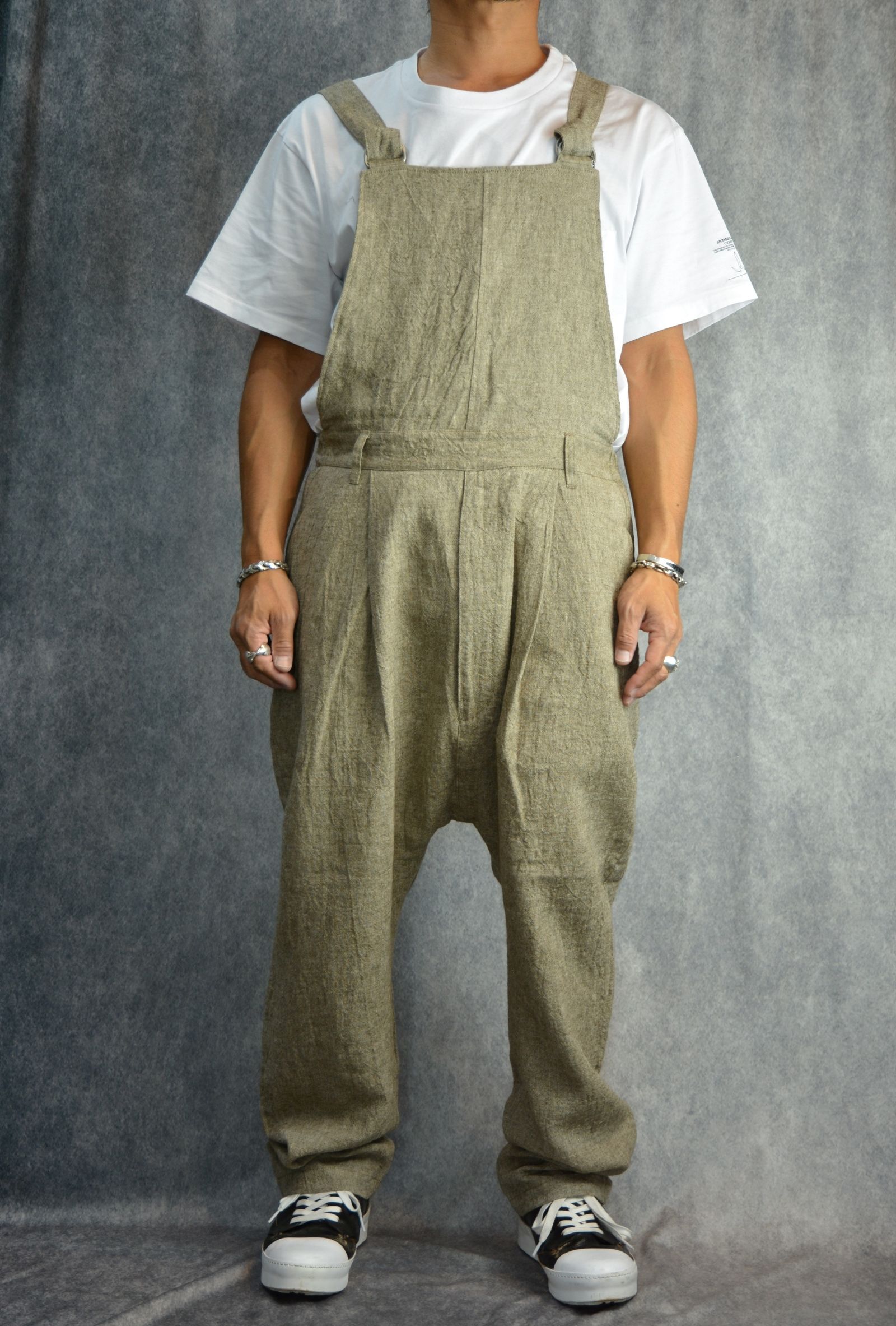 LINEN OVERALLS （BEIGE） / リネン サロペット （ベージュ）