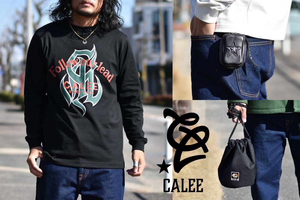 CALEE - キャリー | 2023春夏 | ロンT・バッグ・革小物 | 着用イメージ♪