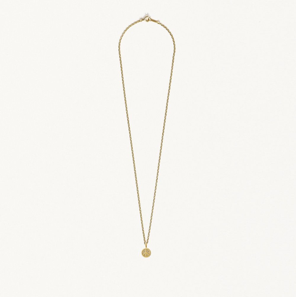 PEACE NECKLACE (GOLD) / ネックレス ゴールド