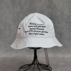VINTAGE WASHED BUCKET HAT （WHITE） / バケットハット （ホワイト） 2026SS-GD4-YT