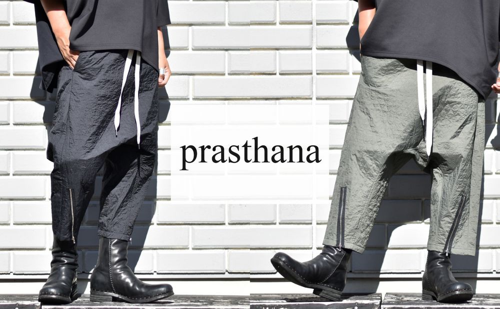 エバニュー prasthana プラスターナ バックレースナローサルエルパンツ