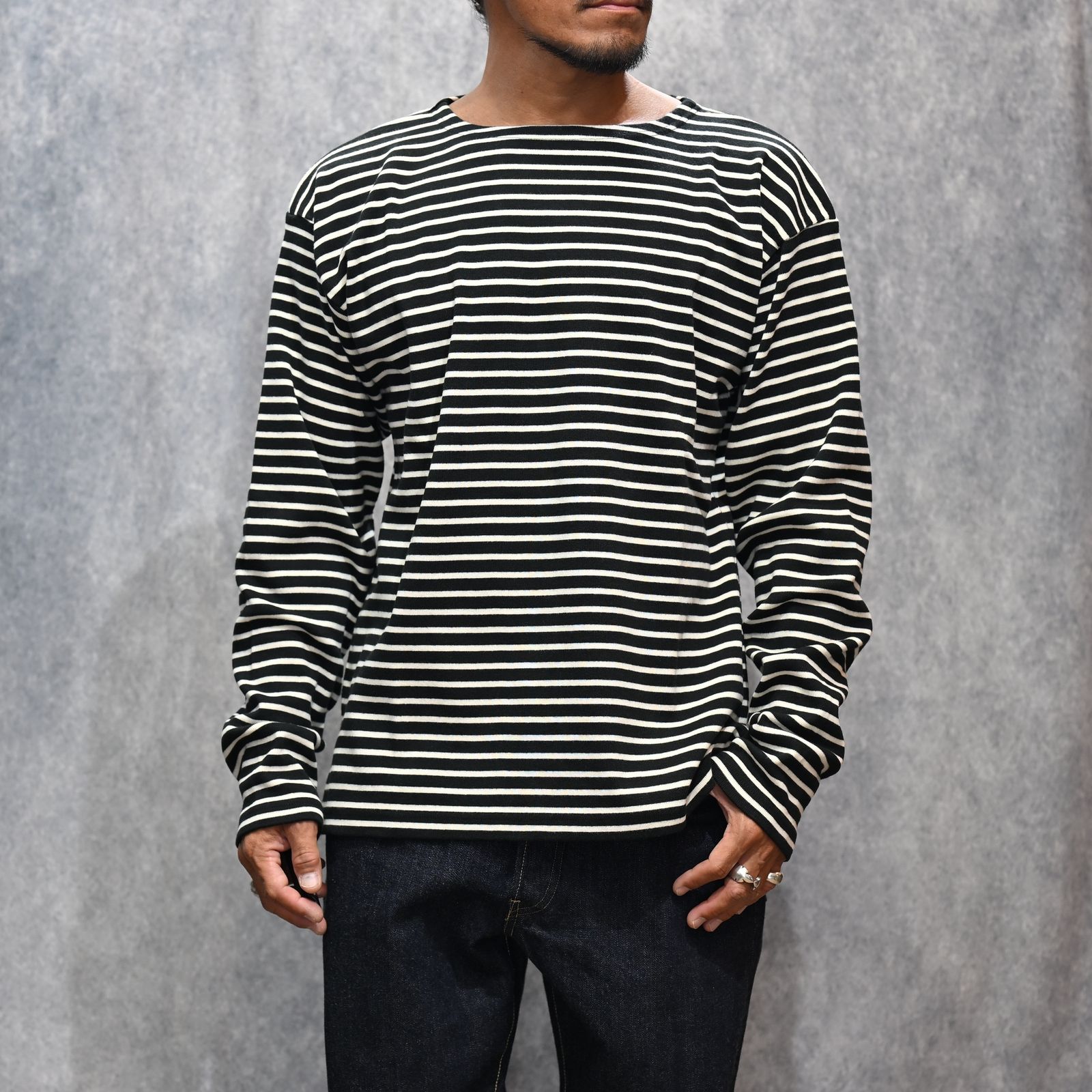 Marine Border Boatneck L/S T-SH （BLT）｜ボーダー ボートネック ロンT｜2509-4002