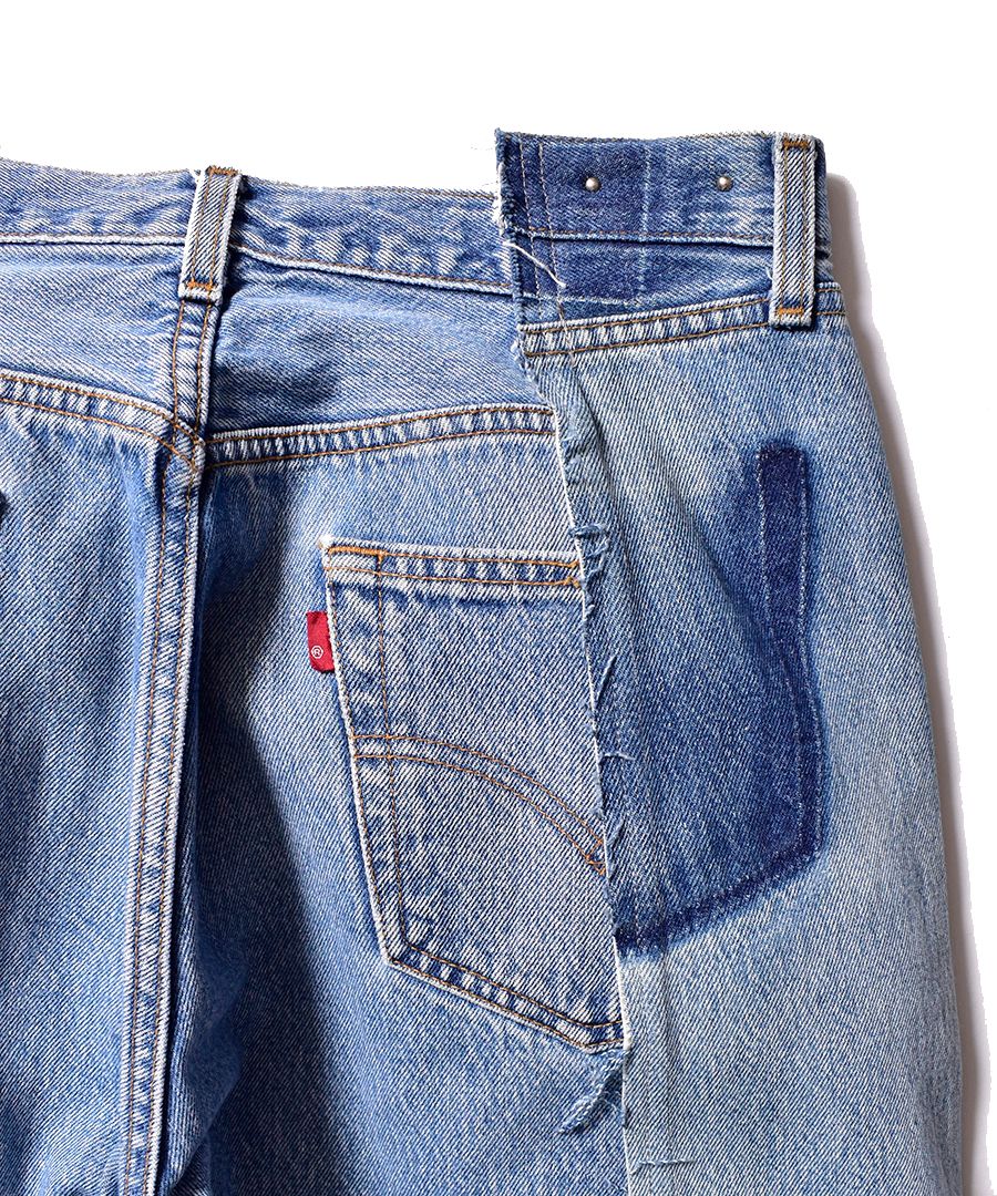 【1月4日発売】 OLD PARK × MINEDENIM Rebuild Buggy Jeans