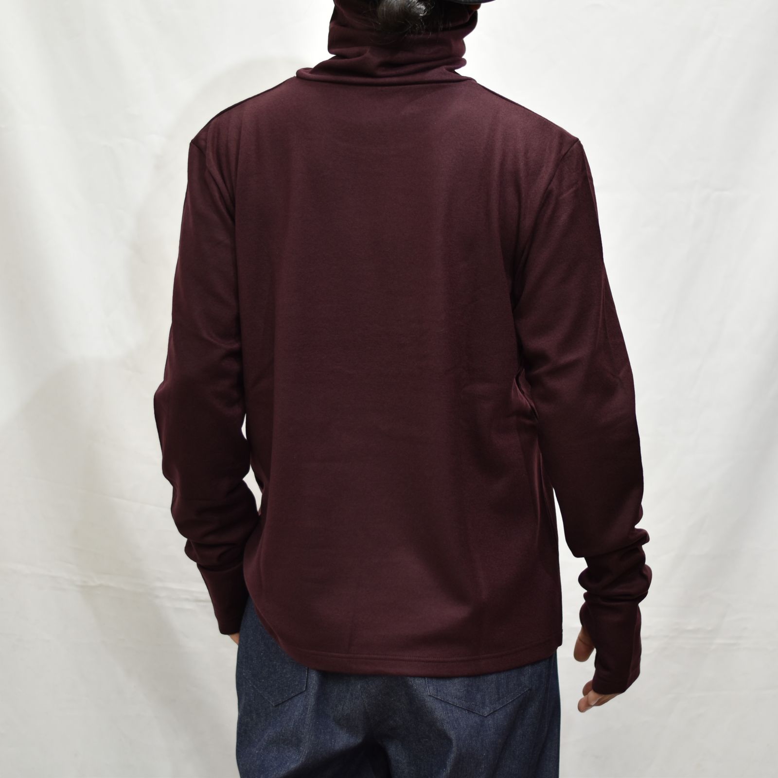 WOOL JERSEY COWL NECK TOP"