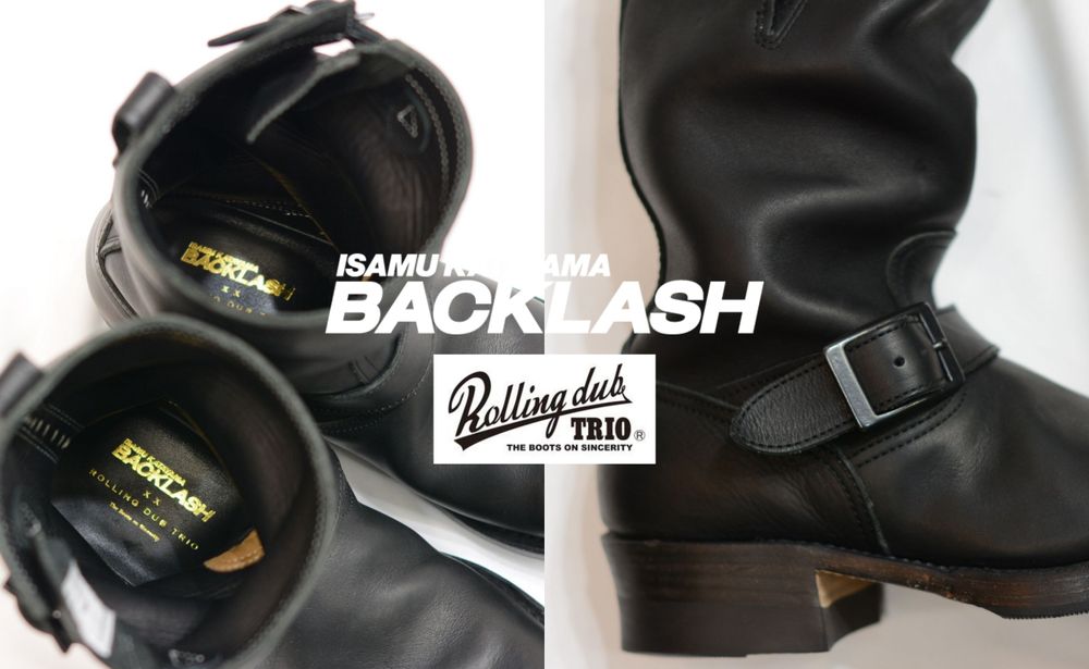 ISAMUKATAYAMA BACKLASH × Rolling dub TRIO 【GUIDIオイルカーフ 