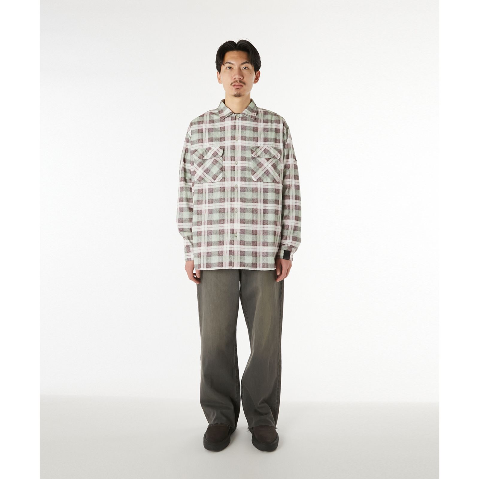 × BIG MAC SHIRT （GRN CHECK）｜× ビッグマック チェックシャツ｜2252-SH60-025
