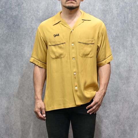 B.H.All Stars Rayon Bowling SH （YEL） ボーリング 半袖シャツ （イエロー）｜2605-5001