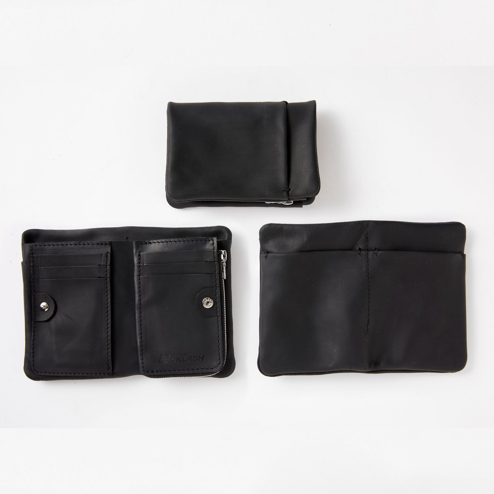 GUIDI オイルカーフ 二つ折り 財布 （BLACK）｜345-37