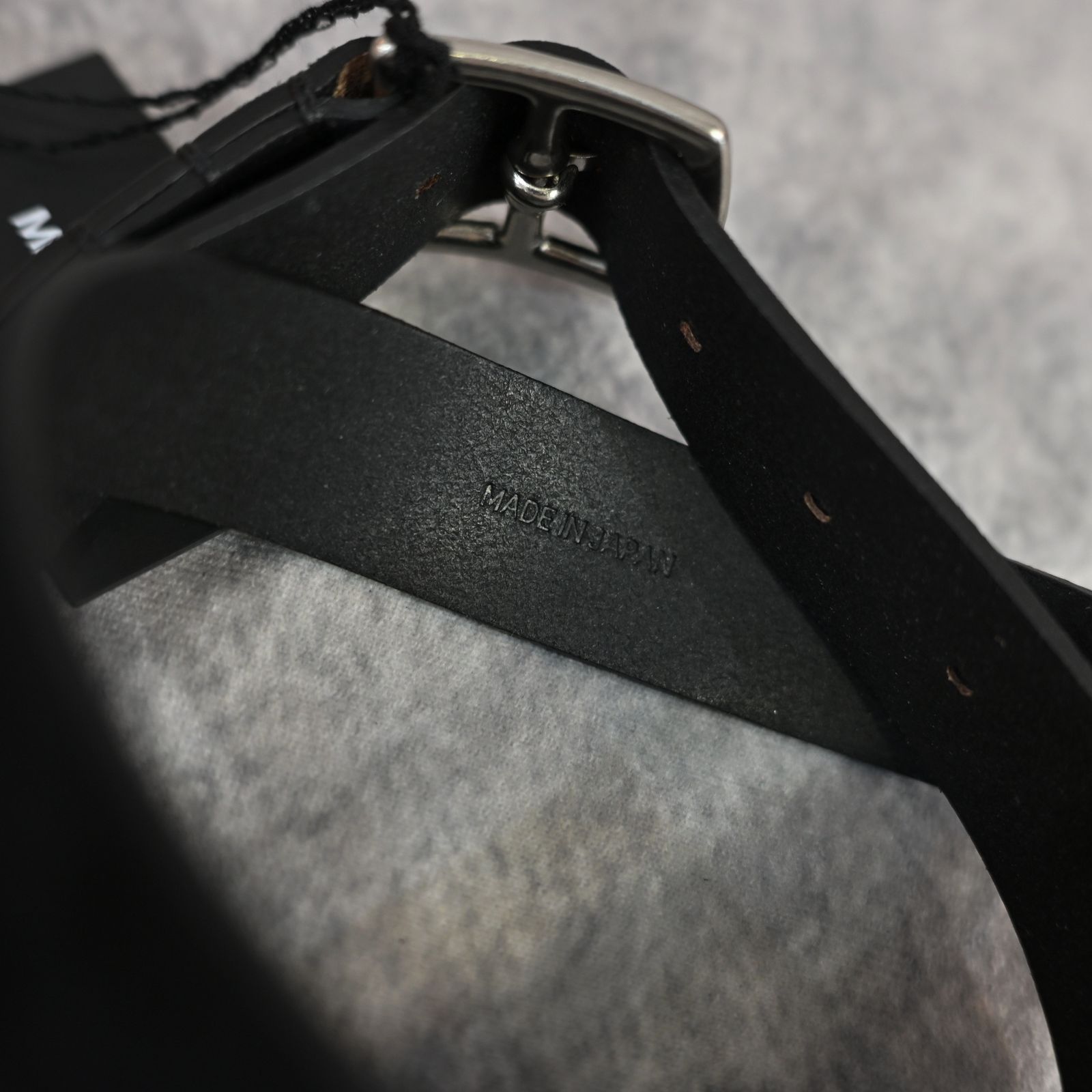 Suede Leather Belt （BLK） / スエードレザー ベルト （ブラック） LBT-016