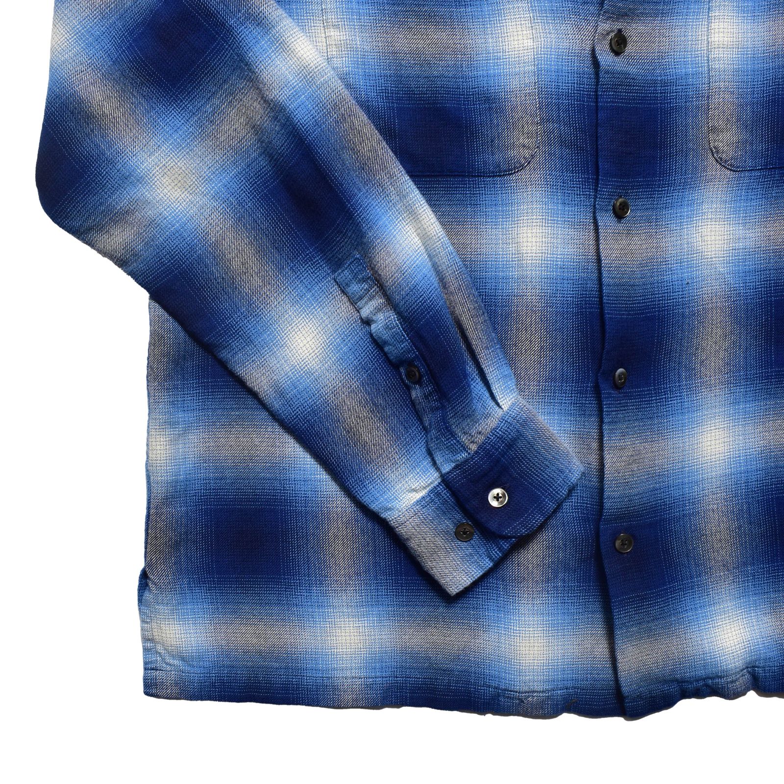 R.Flannel Ombre Open Collar SH （BPT） ｜フランネル オンブレーチェックシャツ｜2604-5002
