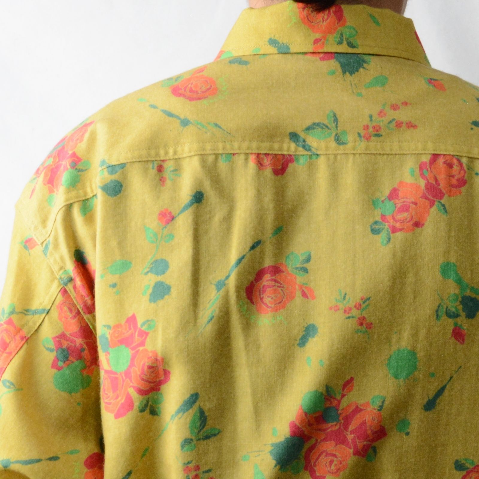 ORIGINAL FLOWER PRINT SHIRT （ROSE DRIP） / フラワー柄 プリントシャツ