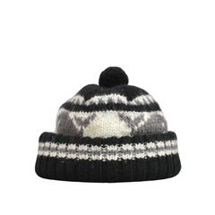 Canadian Knit Cap "SNOWMAN" (BLACK)｜ニットキャップ・ニット帽｜Z01011