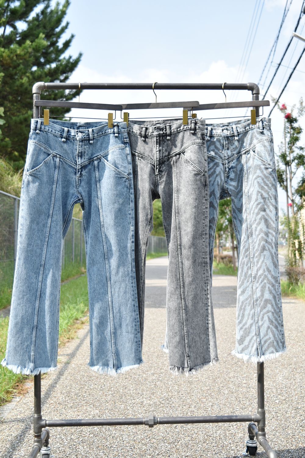 【IROQUOIS】 FLARE DENIM PT