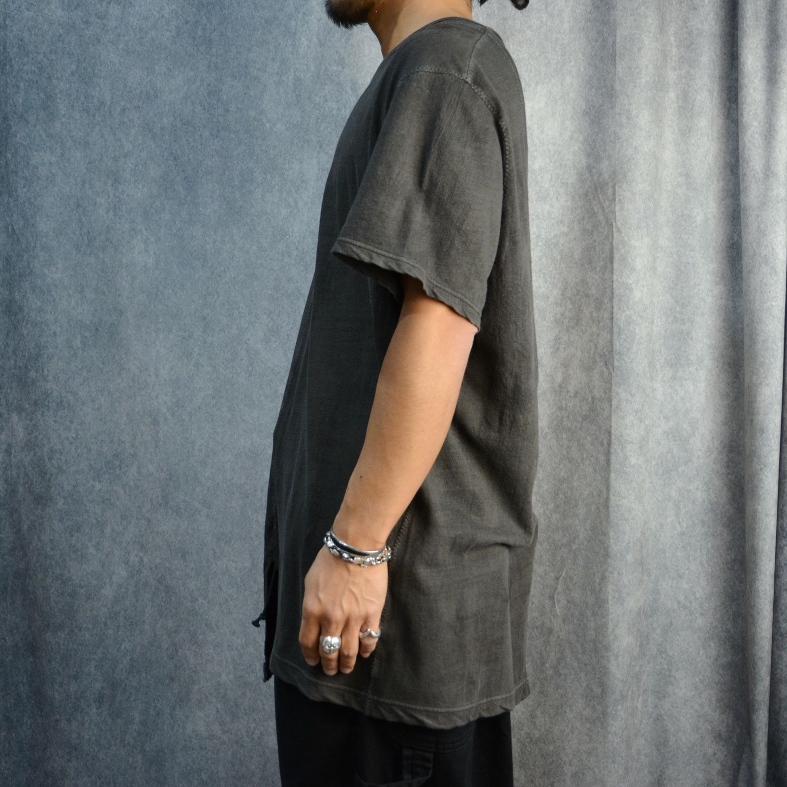 千鳥 ST 半袖 墨染め Tシャツ （BLACK / ブラック）