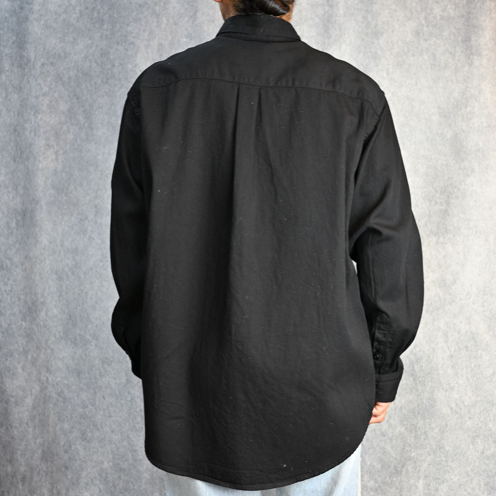 New Order “TOUCHED BY THE HAND OF GOD” SH （BLACK） /  ニューオーダー 「タッチト・バイ・ザ・ハンド・オブ・ゴッド」 プリント デニムシャツ （ブラック）