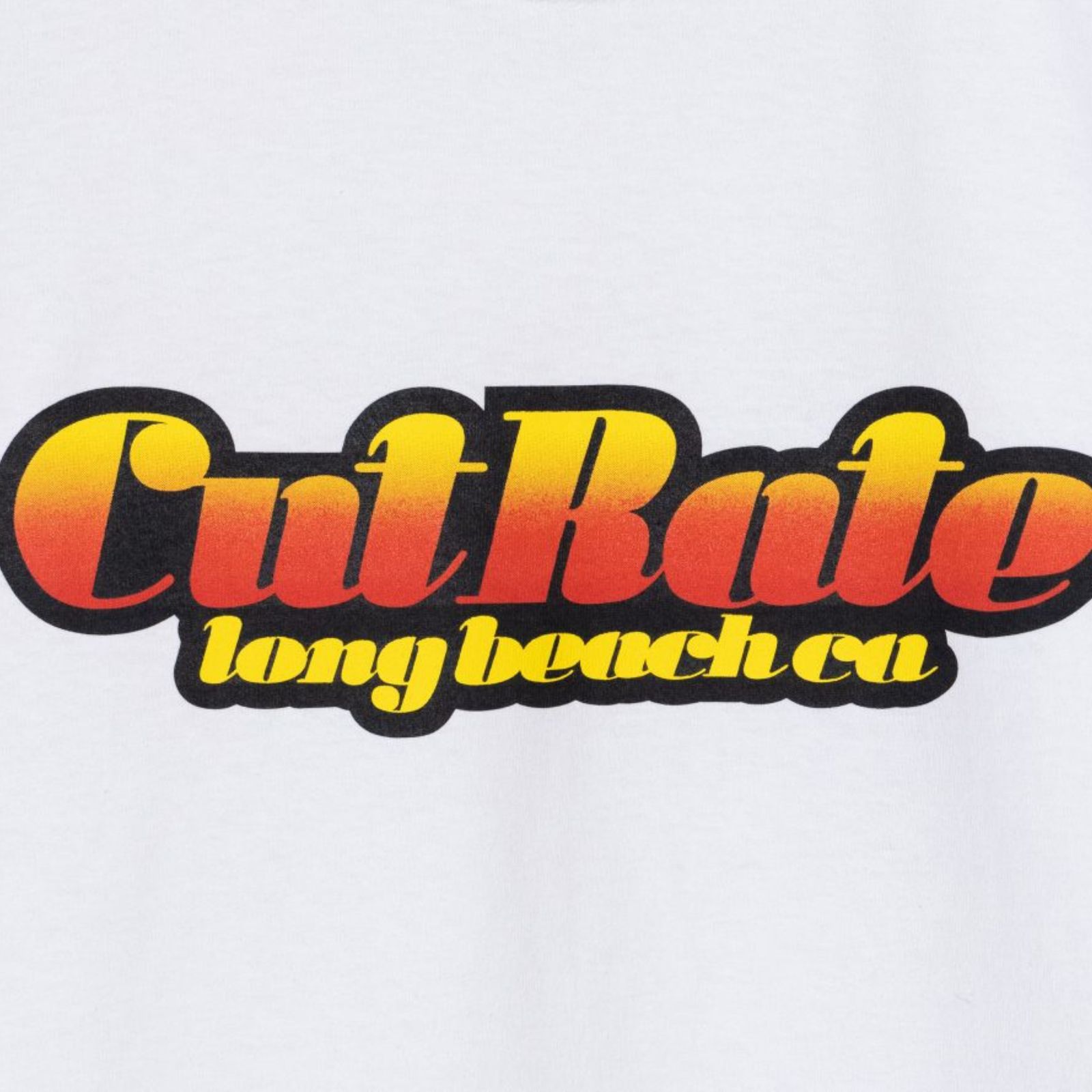 CUTRATE RETRO LOGO S/S TEE (WHITE) / プリントTシャツ