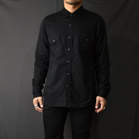 [STANDARD] 501 Western SH OWS （BLACK） / ウエスタン デニムシャツ （ブラック）