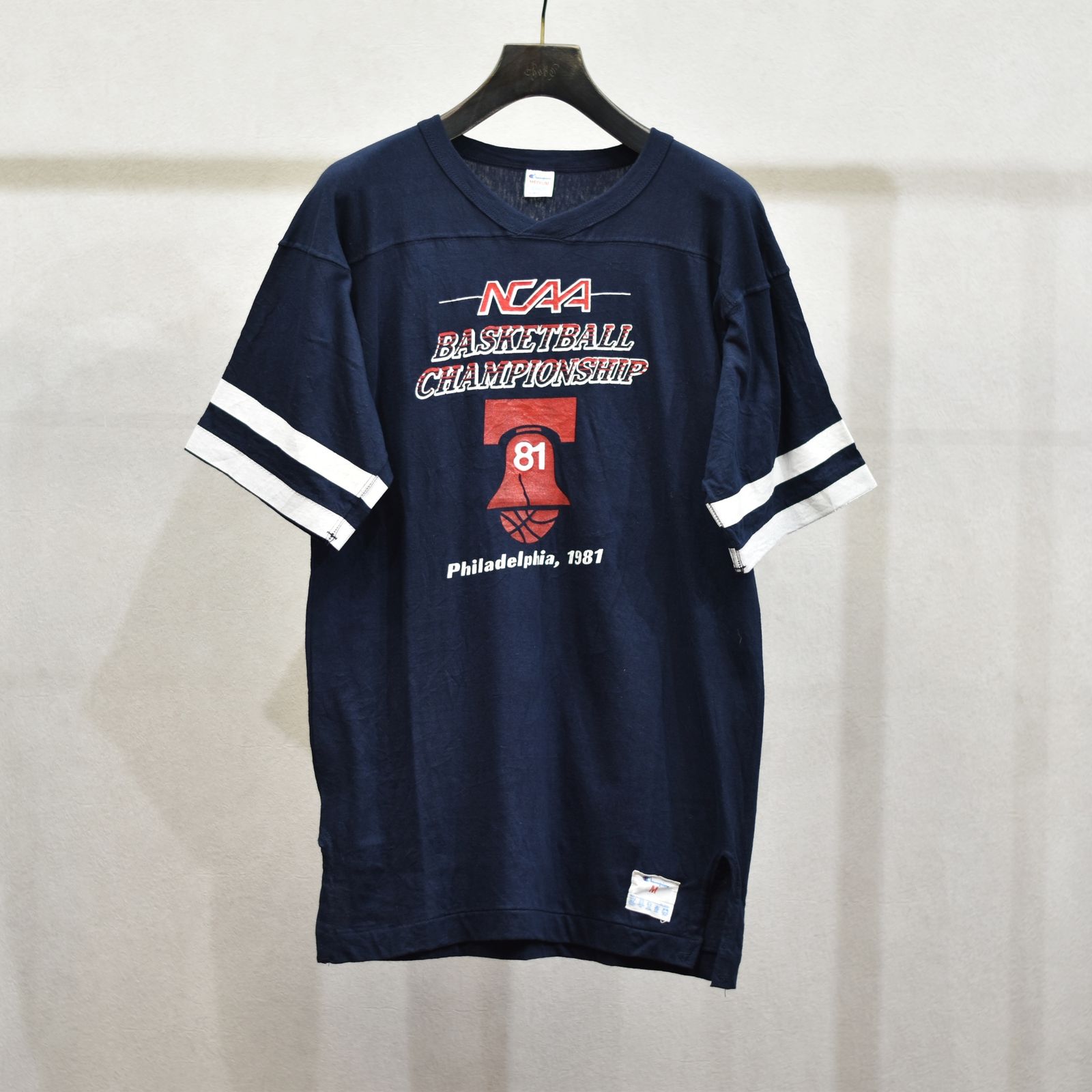古着 80's / Champion チャンピオン NCAA BASKETBALL バスケットボール Tシャツ / Mサイズ