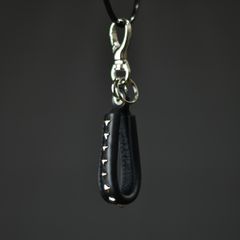 STUDS LEATHER ASSORT KEY RING ＜TYPE I＞ D (Black) / スタッズ レザー アソート キーリング