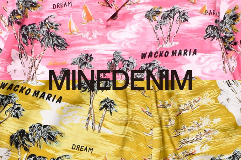 WACKOMARIA × MINEDENIM 【別注ハワイアン柄シャツ・ショーツ】