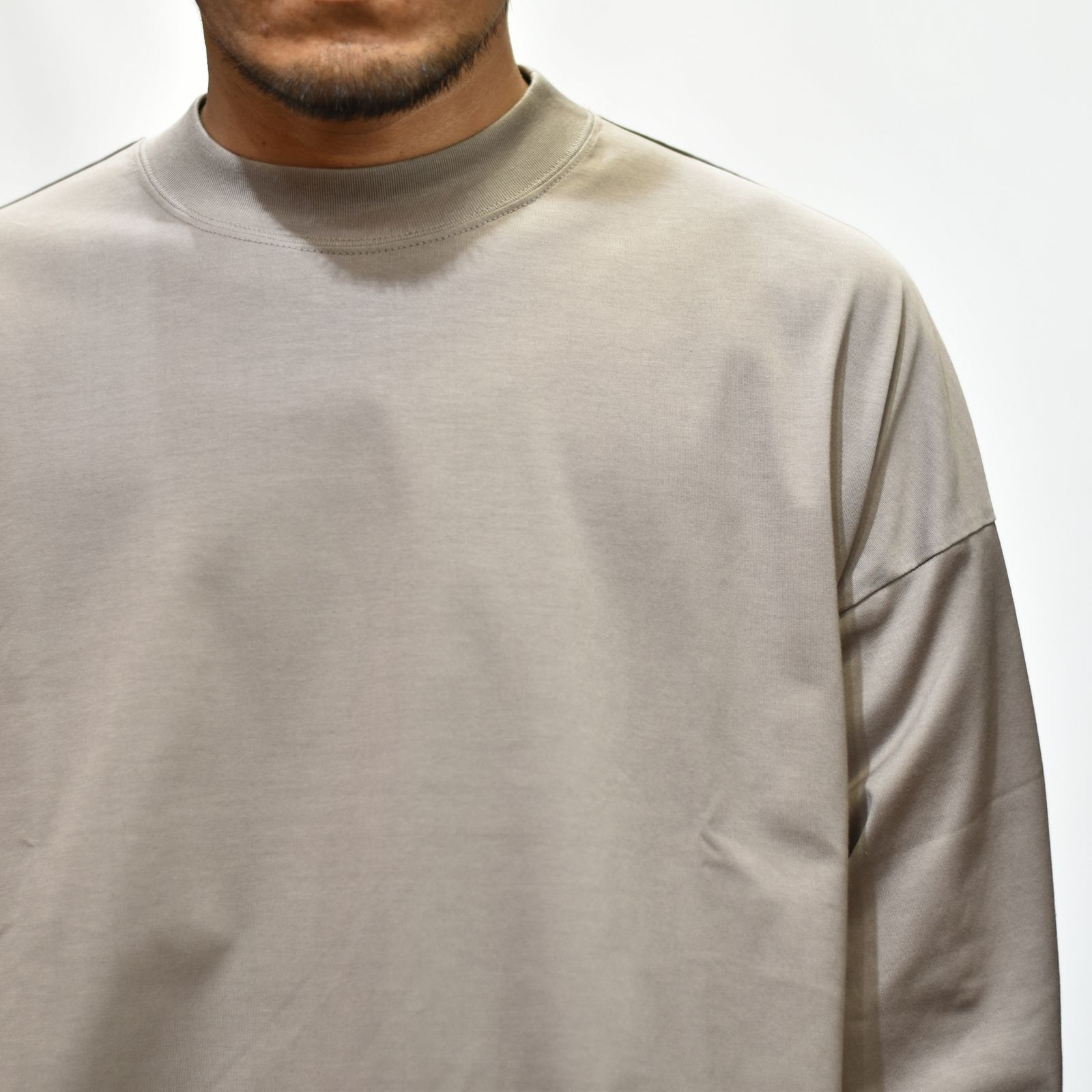 CREWNECK LONG SLEEVE （MOCHA） クルーネック ロングスリーブカットソー