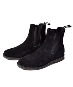Suede Leather Side Gore Boots （BLK）