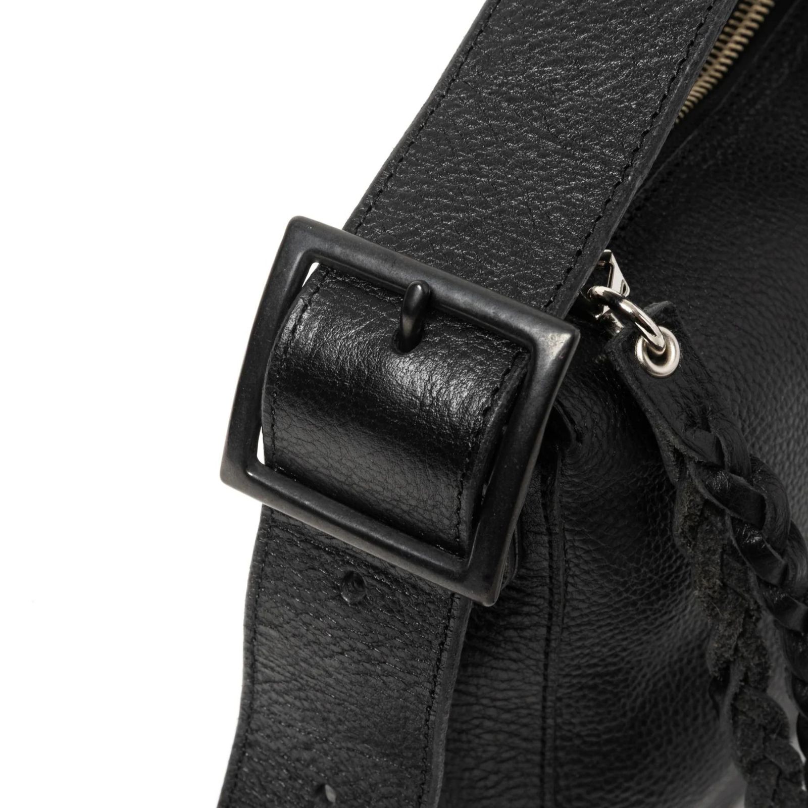 STUDS LEATHER SHOULDER BAG ＜REGULAR＞ (BLACK) / スタッズ レザー ショルダーバッグ ＜レギュラー＞
