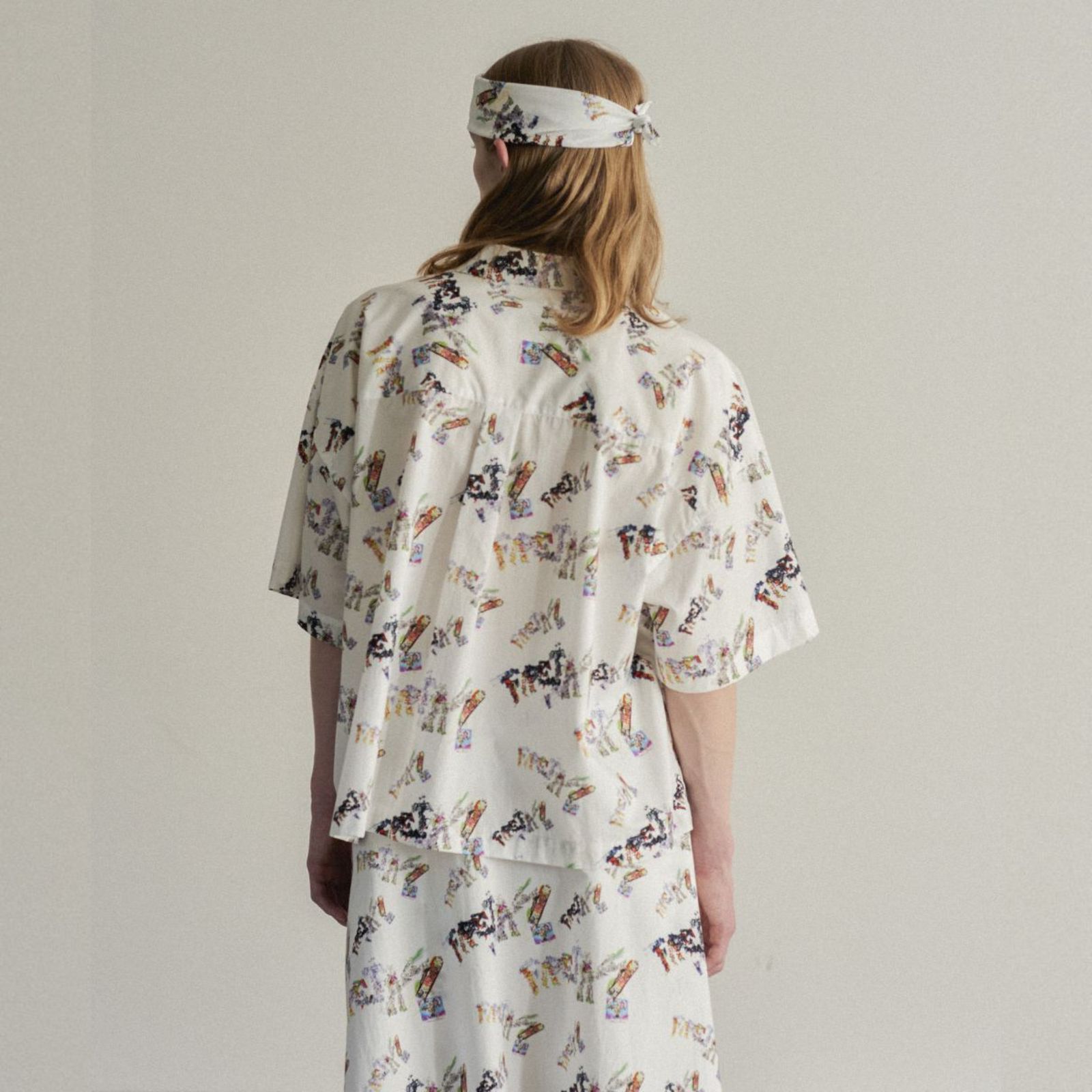 BIG SHORT SLEEVE SHIRT (MULTI) / ビッグシルエット 半袖シャツ