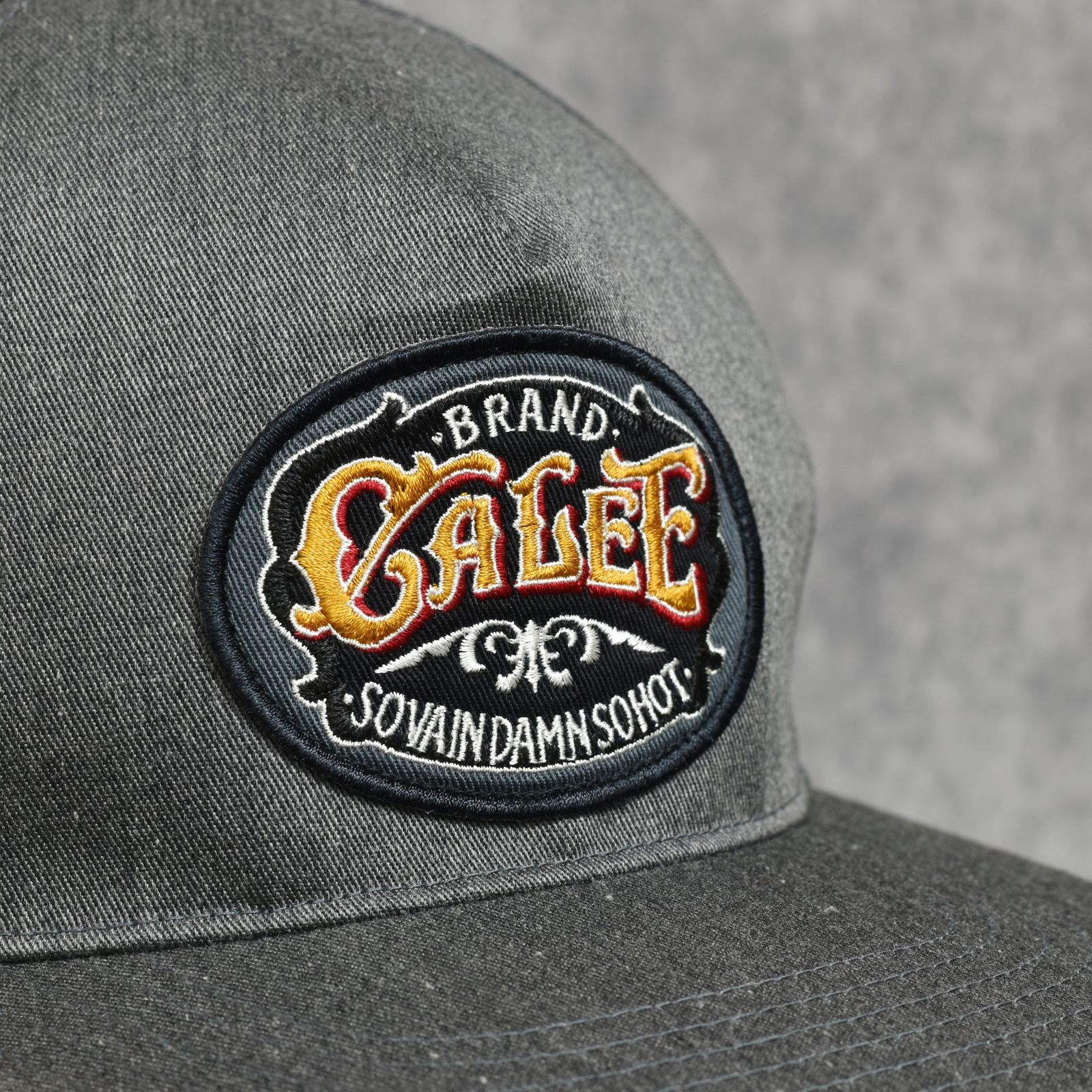 SIGNBOARD WAPPEN CAP ＜NATURALLY PAINT DESIGN＞ (HEATHER GARY)｜ワッペン キャップ｜CL-26AWNT003