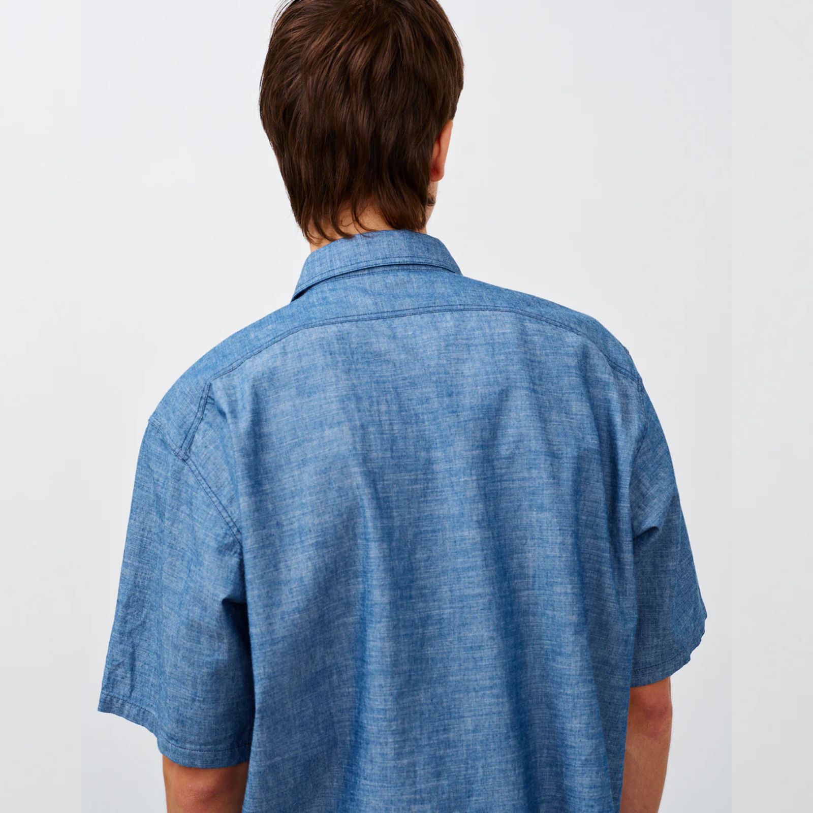 Y1942 S-SLEEVE CHAMBRAY SHIRT （INDIGO）｜シャンブレー 半袖シャツ （インディゴ）