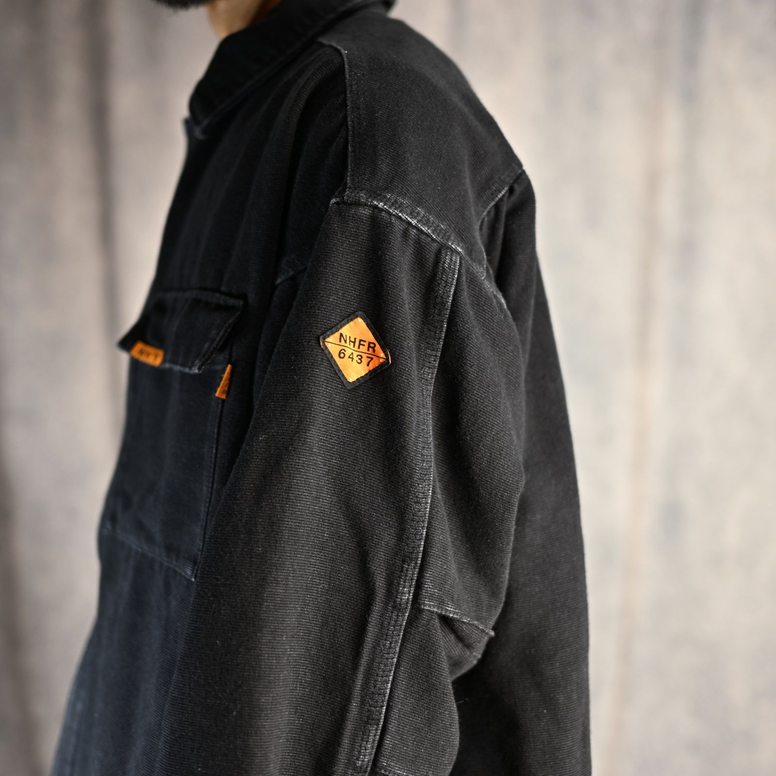SHIRT BLOUSON (BLACK) -  シャツブルゾン （ブラック） 1242-BL03-001
