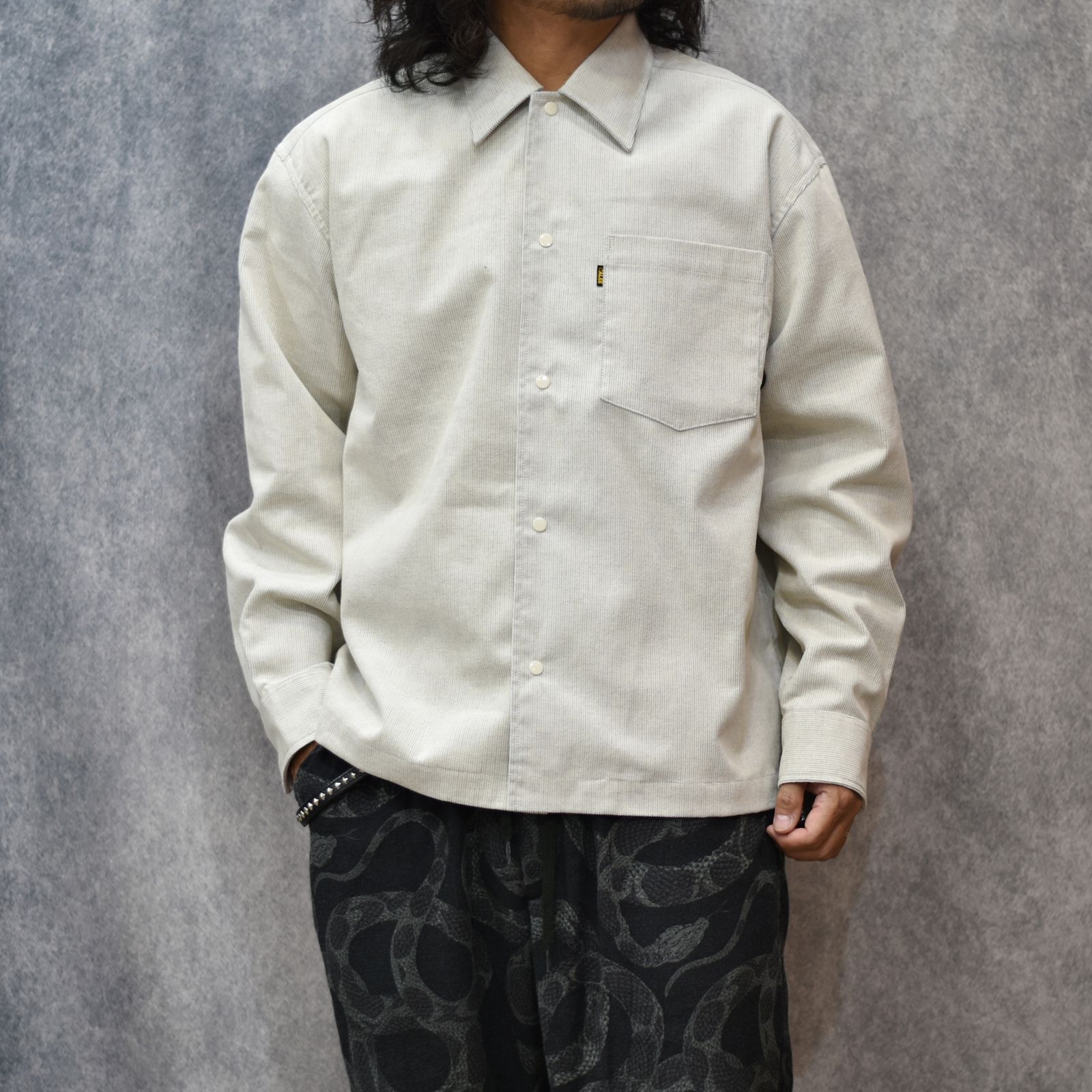14W T/C CORDUROY SHIRT JACKET (IVORY)｜コーデュロイ シャツジャケット｜CL-25AW008