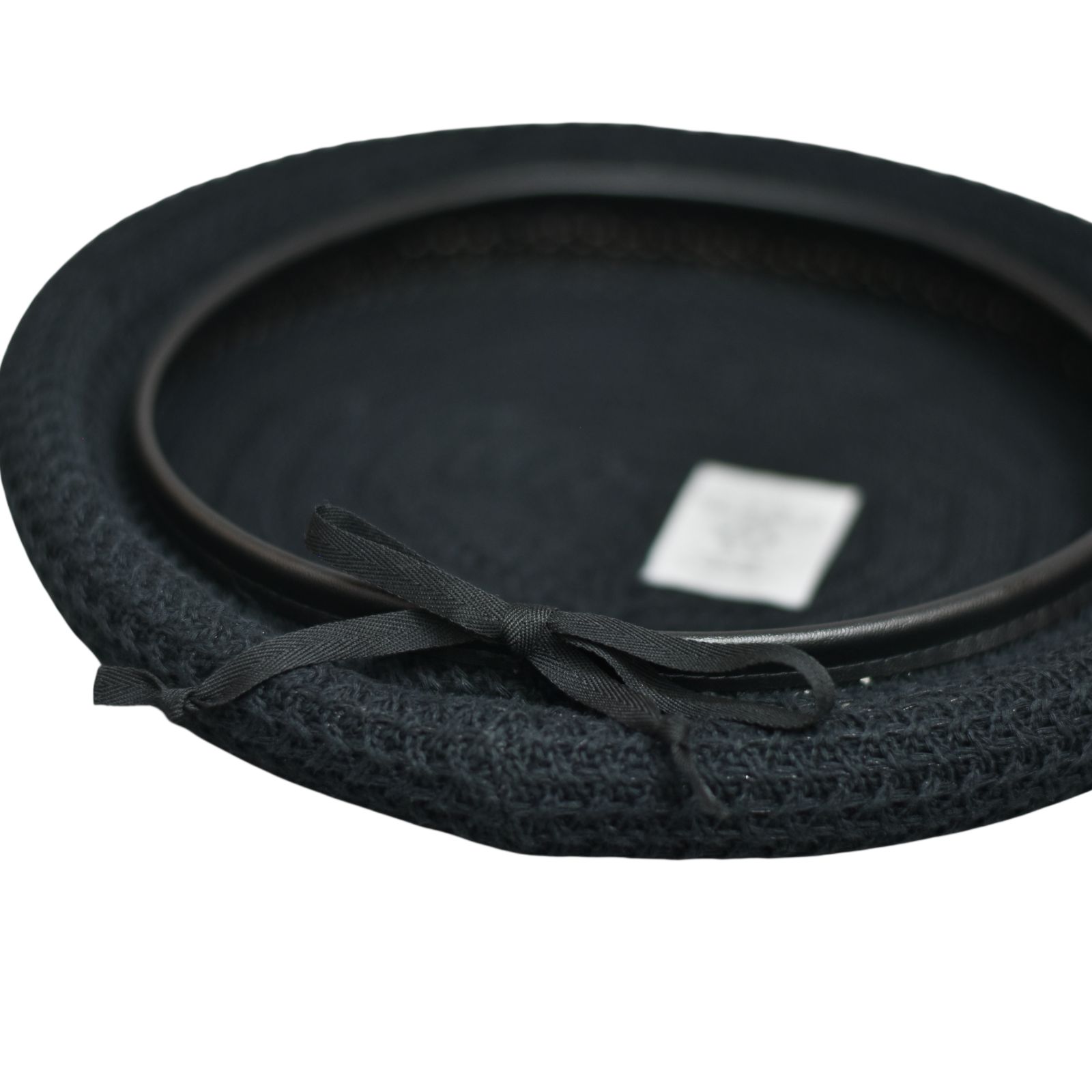 Cotton Linen Braid Beret "GUEVARA" (BLACK)｜ブレードベレー｜Z01004