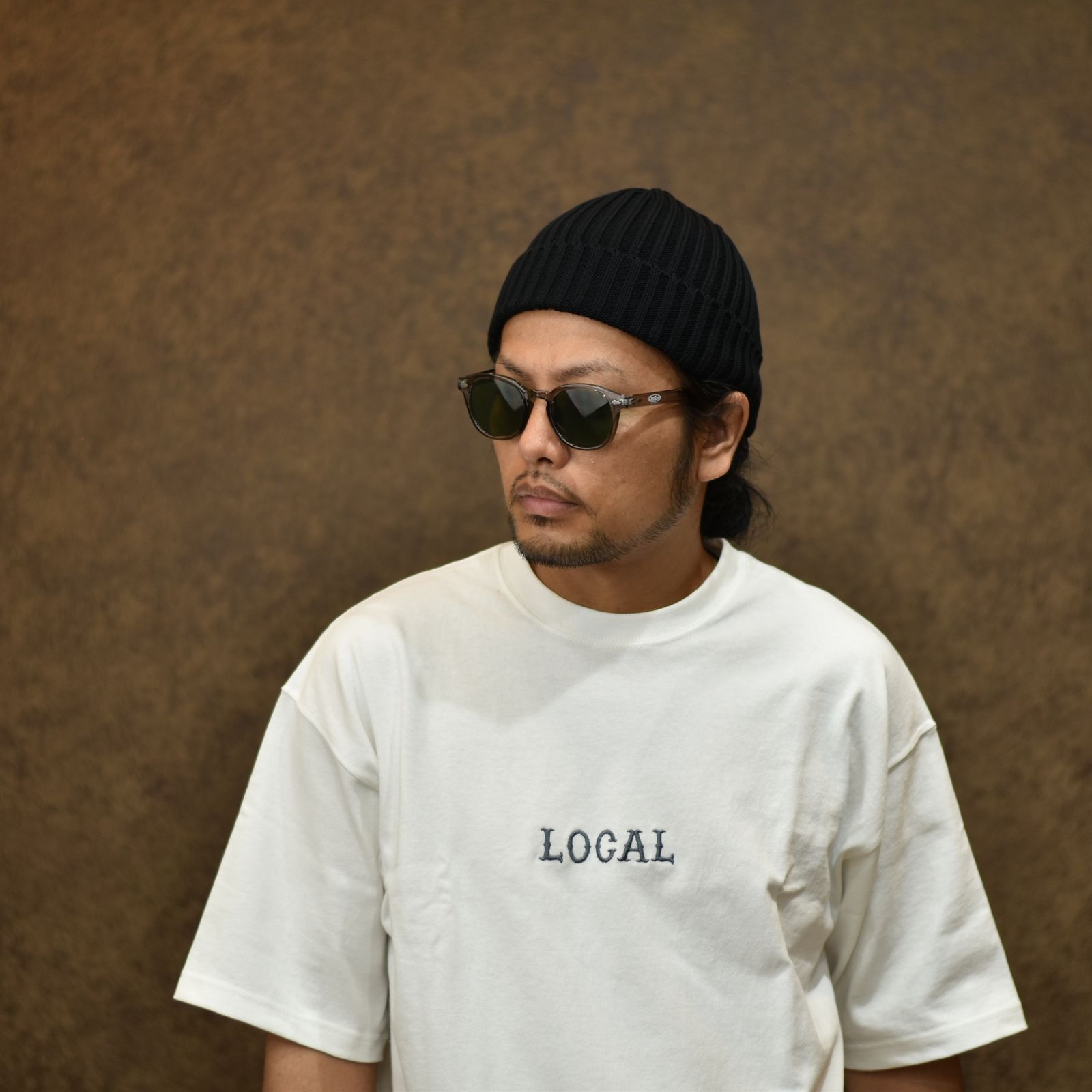CUTRATE LOGO GLASSES (CLEAR GRAY × GREEN) / カットレイト ロゴ グラシズ