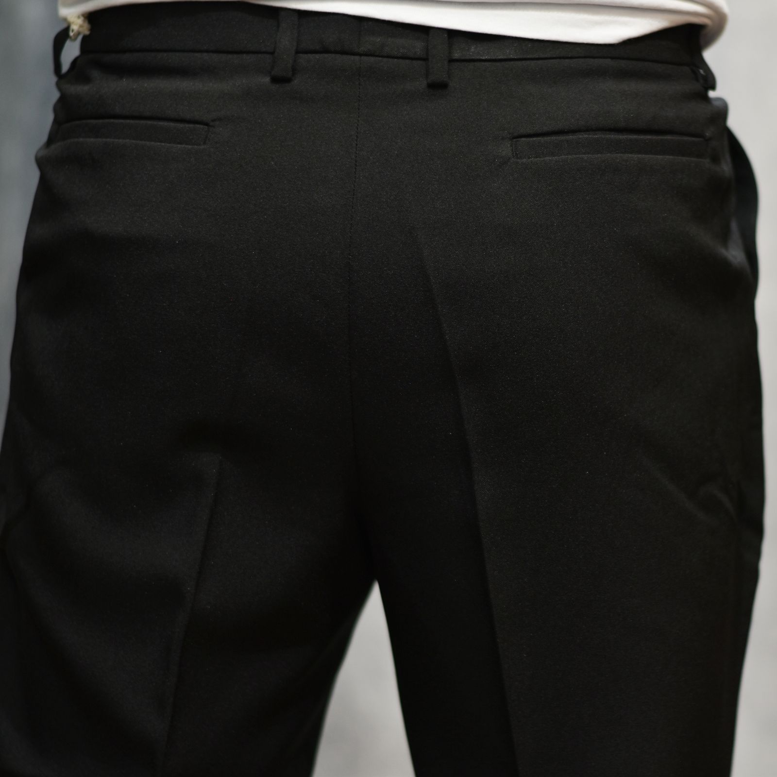 VINTAGE TYPE CROPPED SLACKS (BLACK)｜クロップド スラックス｜CL-26SS055