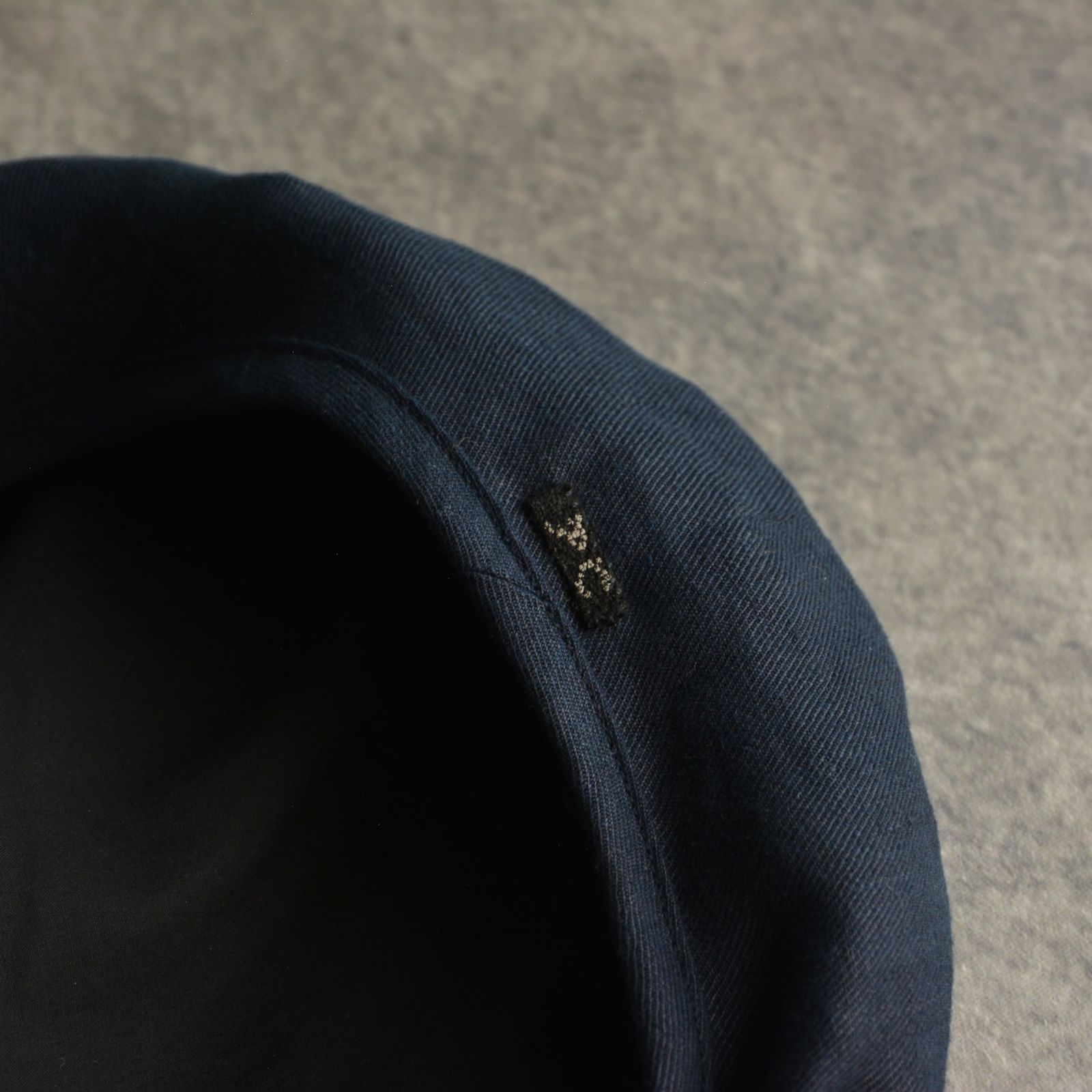 LINEN BERET (NAVY) - リネン ベレー帽 （ネイビー）