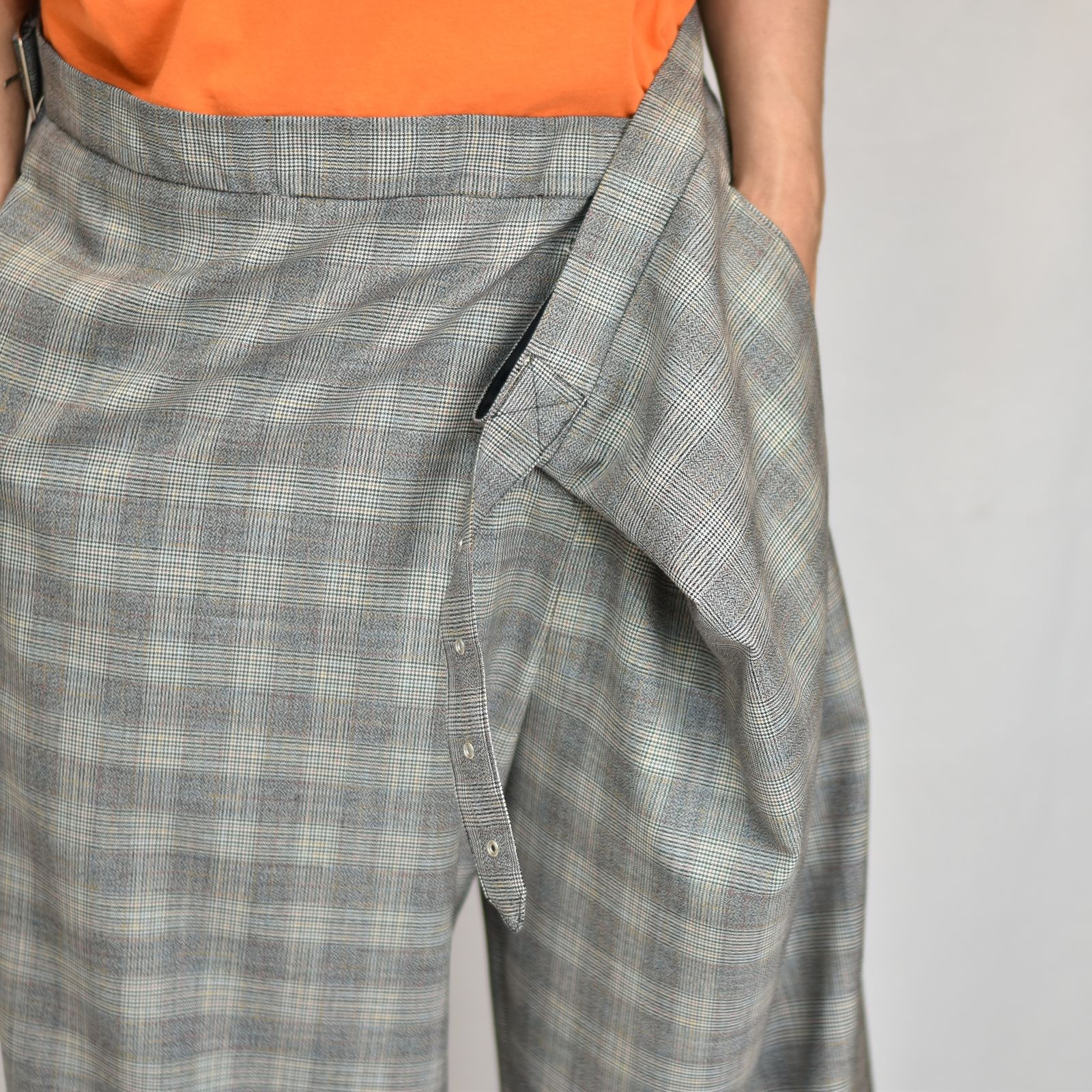 FACETASM - CHECK WRAP PANTS (GRAY CHECK) / チェック ラップパンツ | chord online store