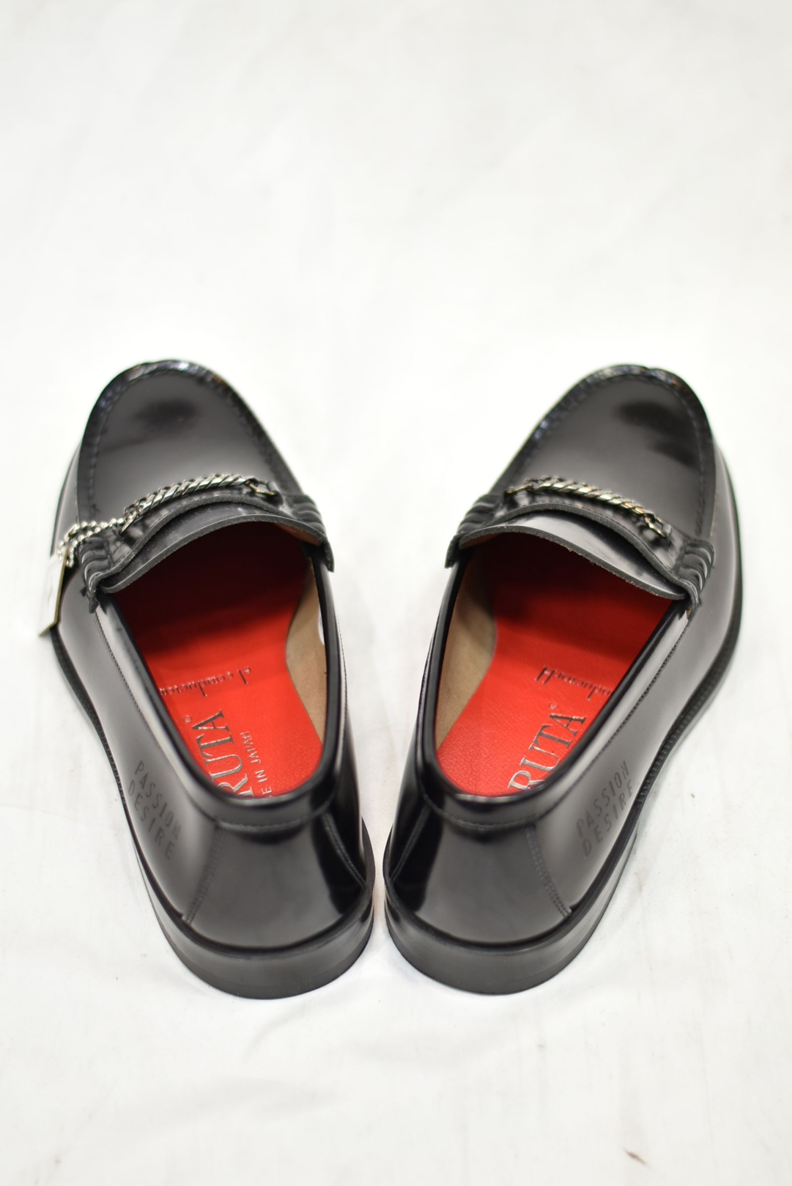 el conductorH - × HARUTA CHAIN-BIT LOAFERS (BK/RED) | chord online