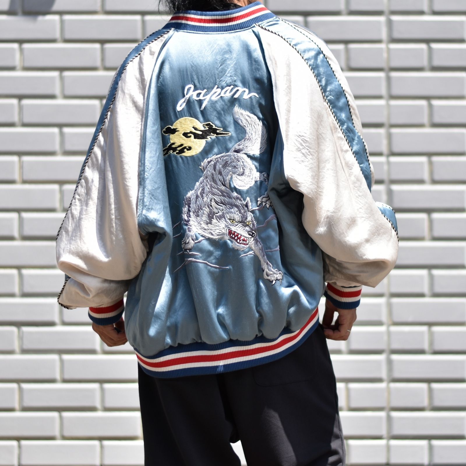 el conductorH - WOLF EMBROIDERED SOURVENIR JKT (NV/BE 