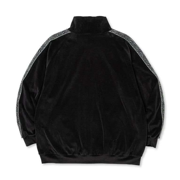 CALEE - VELOUR TRACK JACKET ＜SPIRAL JACQUARD ...