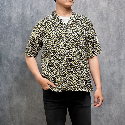 Leopard Print Flannel S.S Open Collar SH （BRT） ｜レオパード オープンカラーシャツ (レオパード)｜2604-5003