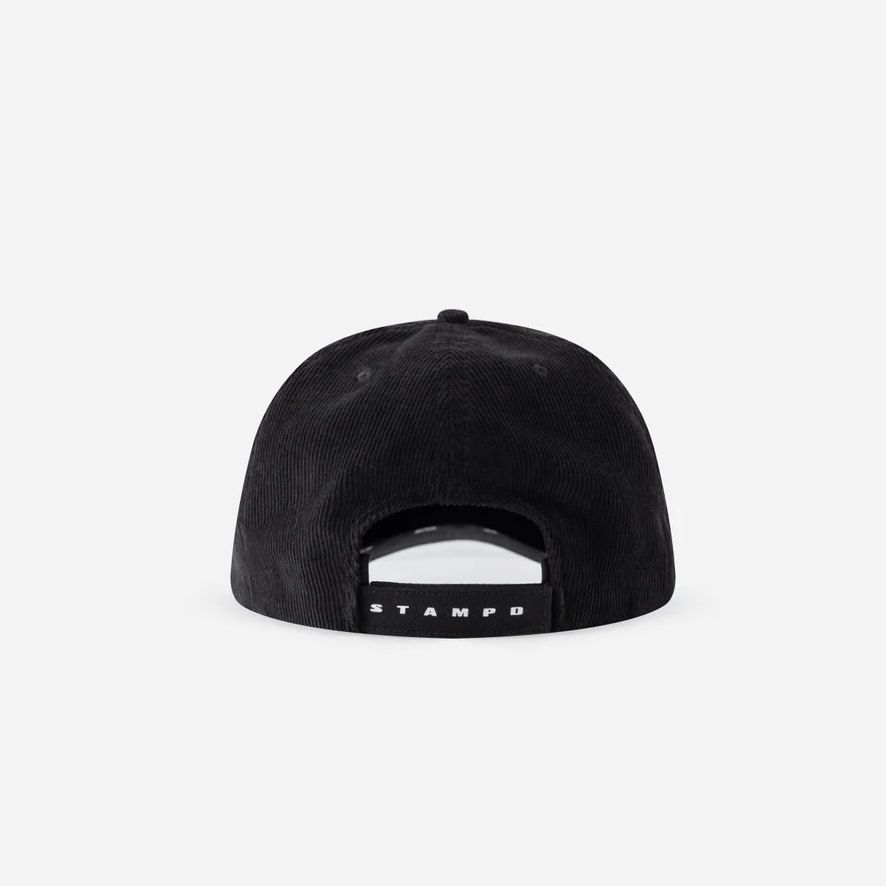 S Courdoroy Velcroback (Black)